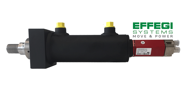 welded hydraulic cylinders with linear transducer